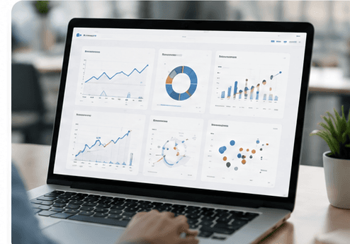 Analytics dashboard used to assess asset data quality and scope